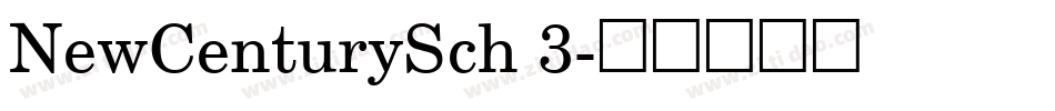 NewCenturySch 3字体转换